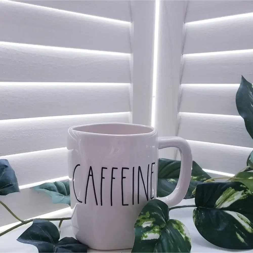 RAE DUNN CAFFEINE MUG 20 OZ